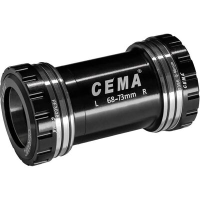 Cema PF30 Bottom Bracket - Roestvrij staal, Zwart - Compatibel met 68/73 mm frames Cema PF30 Bottom Bracket - Roestvrij staal, Zwart - Compatibel met 68/73 mm frames