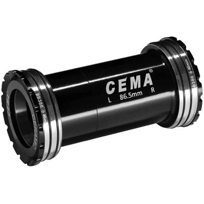 Cema Movimento Centrale BB386 - Cuscinetti in ceramica, Nero Cema Movimento Centrale BB386 - Cuscinetti in ceramica, Nero