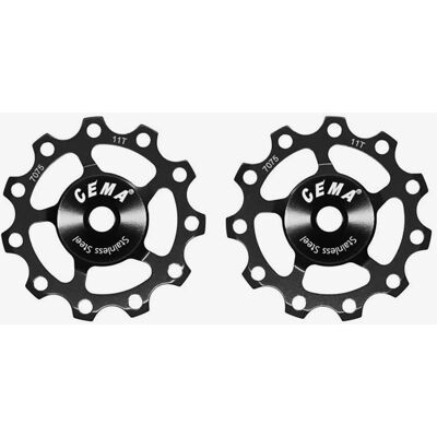 Cema RVS Derailleur Pulley - Zwart Cema RVS Derailleur Pulley - Zwart
