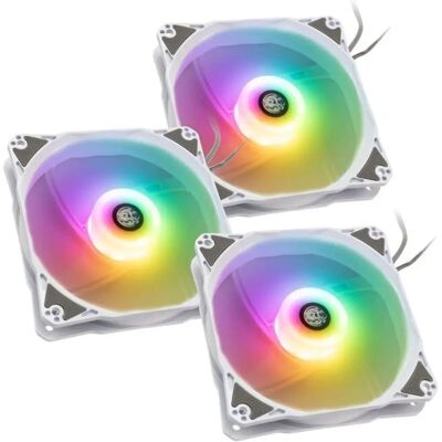 Bitspower Notos RGB PWM Lüfter 120mm - Weiss, 5er-Pack Bitspower Notos RGB PWM Lüfter 120mm - Weiss, 5er-Pack