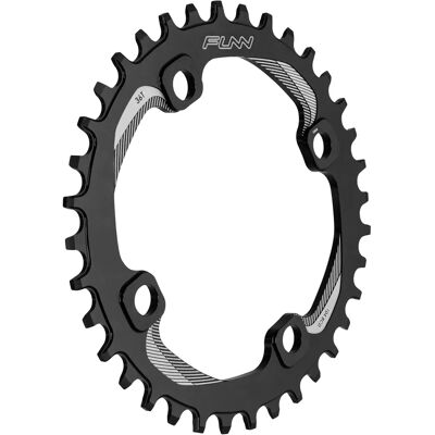 Plateau Funn 36D CNC en aluminium pour Shimano 104mm - Noir - Publicité Plateau Funn 36D CNC en aluminium pour Shimano 104mm - Noir - Publicité