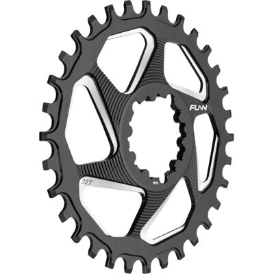 Funn Corona 32 Denti Alluminio CNC Nero Offset 6mm - Pignone bici Funn Corona 32 Denti Alluminio CNC Nero Offset 6mm - Pignone bici