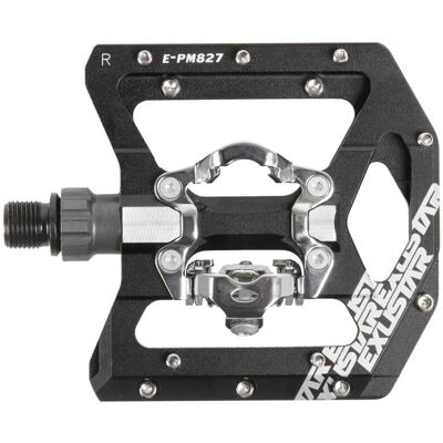Exustar E-PM827 Aluminium Fiets Pedalen - MTB/Trekking Zwart Exustar E-PM827 Aluminium Fiets Pedalen - MTB/Trekking Zwart