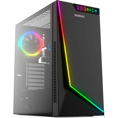 Boîtier PC GAMDIAS Argus M1 RGB ATX - Publicité Boîtier PC GAMDIAS Argus M1 RGB ATX - Publicité
