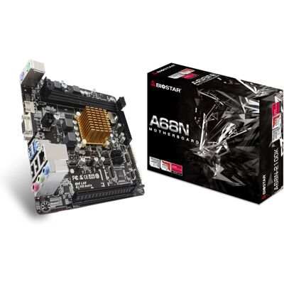 Placa-mãe Biostar A68N-2100K - Mini ITX - HDMI - USB 2.0 - VGA - SATA III Placa-mãe Biostar A68N-2100K - Mini ITX - HDMI - USB 2.0 - VGA - SATA III