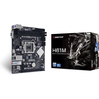 Placa-mãe Biostar H61MHV3 - Micro ATX - Intel H61 - LGA 1155 - Gigabit LAN Placa-mãe Biostar H61MHV3 - Micro ATX - Intel H61 - LGA 1155 - Gigabit LAN