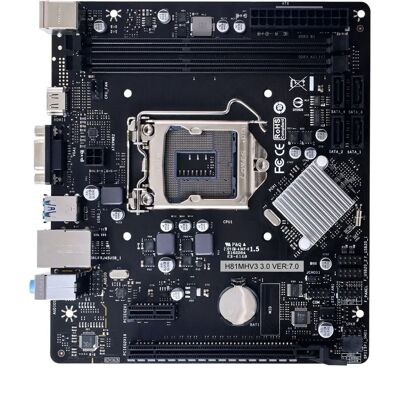 Placa-mãe Biostar H81MHV3 3.0 - Micro ATX - LGA 1150 - Intel H81 Placa-mãe Biostar H81MHV3 3.0 - Micro ATX - LGA 1150 - Intel H81