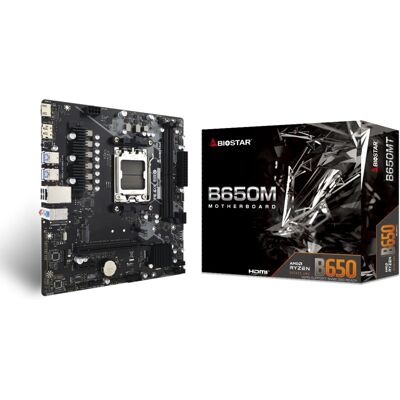 Placa-mãe Biostar B650MT AMD B650 Socket AM5 Micro ATX - Placa-mãe Placa-mãe Biostar B650MT AMD B650 Socket AM5 Micro ATX - Placa-mãe