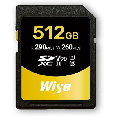 Wise 512GB SDXC UHS II V90 Speicherkarte - Speicherkarte Wise 512GB SDXC UHS II V90 Speicherkarte - Speicherkarte