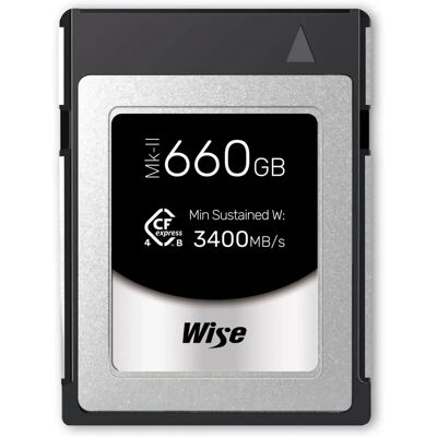 Wise 660GB CFexpress Typ B PRO Speicherkarte Wise 660GB CFexpress Typ B PRO Speicherkarte