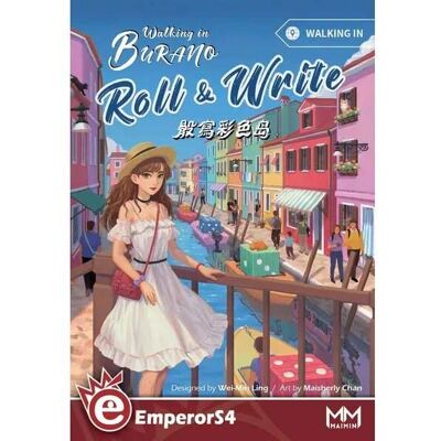 Asmodee - Walking in Burano - Roll & Write - Burano - Board game Asmodee - Walking in Burano - Roll & Write - Burano - Board game