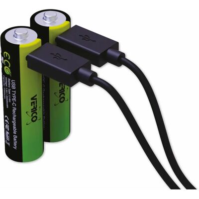 Verico LoopEnergy AA USB-C Akku - 2550mWh wiederaufladbar Verico LoopEnergy AA USB-C Akku - 2550mWh wiederaufladbar
