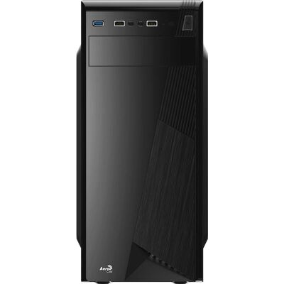 Boîtier PC Tour Midi Noir Aerocool - ATX - Publicité Boîtier PC Tour Midi Noir Aerocool - ATX - Publicité
