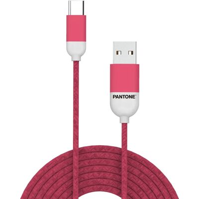 Câble USB-C Rose Pantone PT-TC001-5P 1,5 m Câble USB-C Rose Pantone PT-TC001-5P 1,5 m