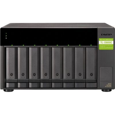 QNAP - TL-D800C - 8-Bay - External USB 3.2 Gen2 - Burkolat QNAP - TL-D800C - 8-Bay - External USB 3.2 Gen2 - Burkolat
