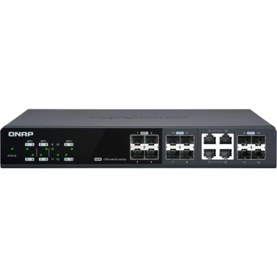 QNAP QSW-M1204-4C Network Switch - 10GbE, Managed, Black QNAP QSW-M1204-4C Network Switch - 10GbE, Managed, Black