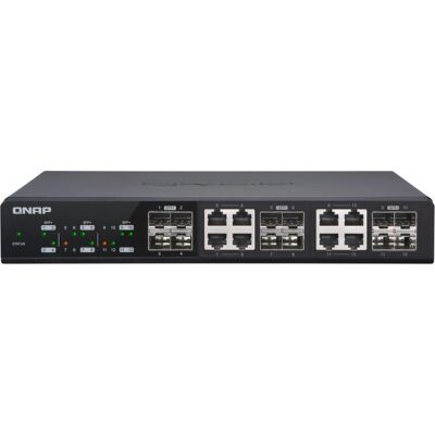 QNAP QSW-M1208-8C Managed Layer 2 Network Switch - Black QNAP QSW-M1208-8C Managed Layer 2 Network Switch - Black