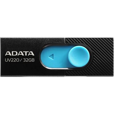 ADATA UV220 USB-Flash-Laufwerk - 32GB - Schwarz, Blau ADATA UV220 USB-Flash-Laufwerk - 32GB - Schwarz, Blau