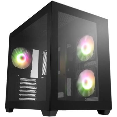 FSP CMT380 Torre Media Negra - Caja de PC FSP CMT380 Torre Media Negra - Caja de PC