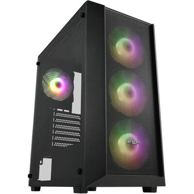 FSP Group CMT218 Midi Tower - Schwarz PC Gehäuse FSP Group CMT218 Midi Tower - Schwarz PC Gehäuse