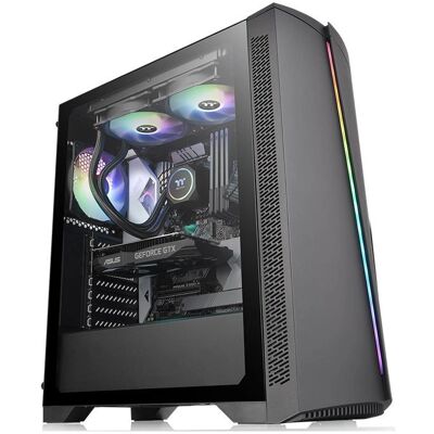 Thermaltake H350 TG RGB Midi Tower Schwarz - PC-Gehäuse Thermaltake H350 TG RGB Midi Tower Schwarz - PC-Gehäuse