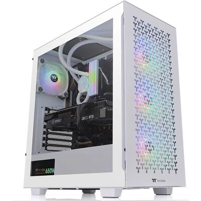 Thermaltake V350 TG ARGB Air Snow - Gabinete de PC Branco Thermaltake V350 TG ARGB Air Snow - Gabinete de PC Branco