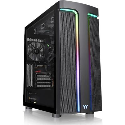 Thermaltake H590 TG ARGB Midi Tower - Schwarz - Unterstützt E-ATX Thermaltake H590 TG ARGB Midi Tower - Schwarz - Unterstützt E-ATX
