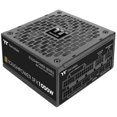 Thermaltake Czarny 1000W SFX Zasilacz - Kompatybilny PCIe 5.0 Thermaltake Czarny 1000W SFX Zasilacz - Kompatybilny PCIe 5.0