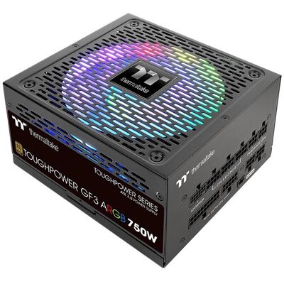 Thermaltake TTP-750AH3FSG-3 Voeding - 750W, Zwart, Modulair, ARGB Verlichting Thermaltake TTP-750AH3FSG-3 Voeding - 750W, Zwart, Modulair, ARGB Verlichting