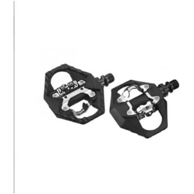 Pédales MTB Exustar - Modèle E-PM816 - Double fonction SPD/Flat, 109x95mm - Publicité Pédales MTB Exustar - Modèle E-PM816 - Double fonction SPD/Flat, 109x95mm - Publicité