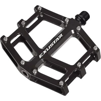 Pédales VTT EXUSTAR E-PB73 - Aluminium Noir - Publicité Pédales VTT EXUSTAR E-PB73 - Aluminium Noir - Publicité