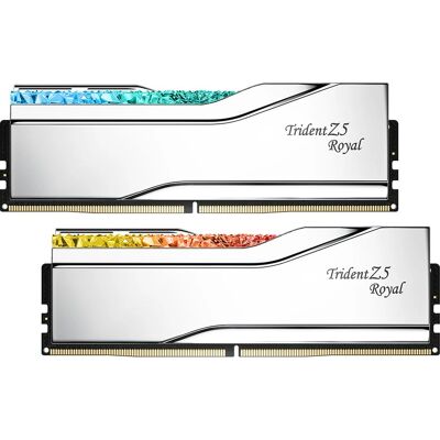 Memoria DDR5 G.Skill Royal 48GB Dual Channel RGB - Plata Memoria DDR5 G.Skill Royal 48GB Dual Channel RGB - Plata