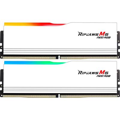 Memória DDR5 G.Skill Ripjaws M5 RGB 64GB - Branca Memória DDR5 G.Skill Ripjaws M5 RGB 64GB - Branca