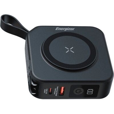 Energizer Power Bank QM10001AC Carregamento sem fio magnético 10k mAh Energizer Power Bank QM10001AC Carregamento sem fio magnético 10k mAh