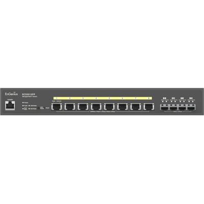 Switch gestito EnGenius ECS5512FP 10G PoE Layer 2+ - Commutatore di rete Switch gestito EnGenius ECS5512FP 10G PoE Layer 2+ - Commutatore di rete
