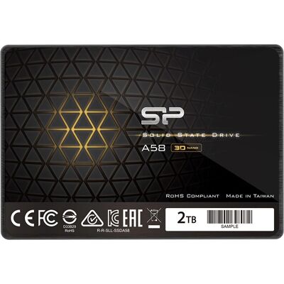 Silicon Power Ace A58 2 TB Schwarz - SSD Festplatte Silicon Power Ace A58 2 TB Schwarz - SSD Festplatte