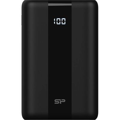 Power Bank Silicon Power QX55 - 30000mAh, Rask lading, Svart Power Bank Silicon Power QX55 - 30000mAh, Rask lading, Svart