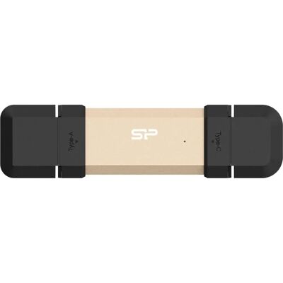 Silicon Power DS72 1TB USB-Stick - USB Typ-A & C, 3.2 Gen 2, Gold Silicon Power DS72 1TB USB-Stick - USB Typ-A & C, 3.2 Gen 2, Gold