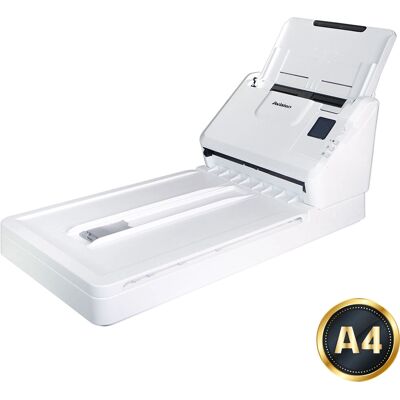 Scanner Avision AD340GFN à plat et ADF - Scanner de documents - A4 Blanc Scanner Avision AD340GFN à plat et ADF - Scanner de documents - A4 Blanc