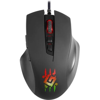 Mysz gamingowa Defender Wolverine GM-700L - 12800 DPI, RGB, przewodowa Mysz gamingowa Defender Wolverine GM-700L - 12800 DPI, RGB, przewodowa