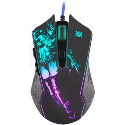 Defender GM-933 Schwarze Gaming-Maus - Optisch, Kabelgebunden, 7200 DPI Defender GM-933 Schwarze Gaming-Maus - Optisch, Kabelgebunden, 7200 DPI