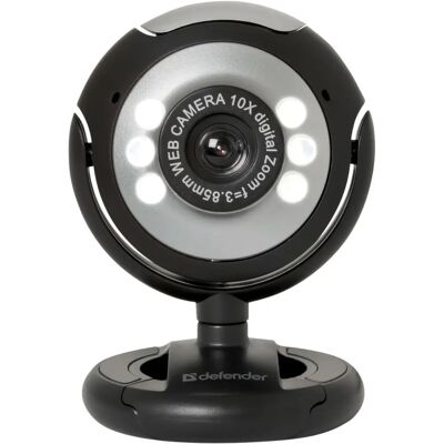 Defender C-110 Nettkamera - 0,3 MP - USB 2.0 - Schwarz & Silber Defender C-110 Nettkamera - 0,3 MP - USB 2.0 - Schwarz & Silber