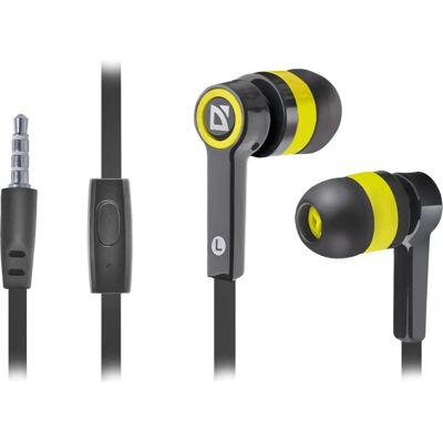 Defender Pulse-420 Headset - In-ear, Kabel, Schwarz, Gelb Defender Pulse-420 Headset - In-ear, Kabel, Schwarz, Gelb
