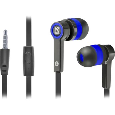 Defender Pulse-420 Headset - Kabelgebunden In-ear - Mikrofon - Schwarz, Blau Defender Pulse-420 Headset - Kabelgebunden In-ear - Mikrofon - Schwarz, Blau