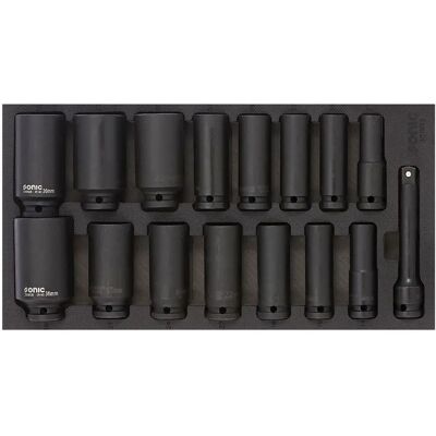 SONIC 6-kant Socket Set 1/2" - Socket Set SONIC 6-kant Socket Set 1/2" - Socket Set