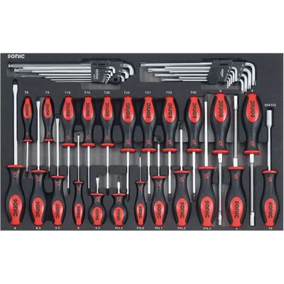 Kit d'outils Sonic 604102 en acier chromo-vanadium magnétique Kit d'outils Sonic 604102 en acier chromo-vanadium magnétique
