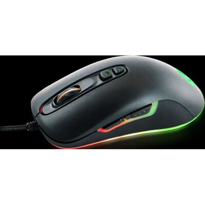 Ratón para juegos QPAD DX-80 - DPI ajustable RGB Ergonómico Ambidiestro Ratón para juegos QPAD DX-80 - DPI ajustable RGB Ergonómico Ambidiestro