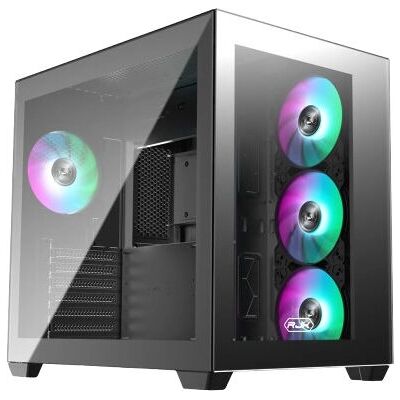 Raijintek Paean C7 Tg4 - Boîtier PC Noir Compact - Publicité Raijintek Paean C7 Tg4 - Boîtier PC Noir Compact - Publicité