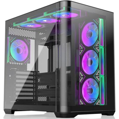 RAIJINTEK BT7 Tower Cabinet - Gebogenes Glas, geräumig, unterstützt Wasser- und Luftkühlung RAIJINTEK BT7 Tower Cabinet - Gebogenes Glas, geräumig, unterstützt Wasser- und Luftkühlung