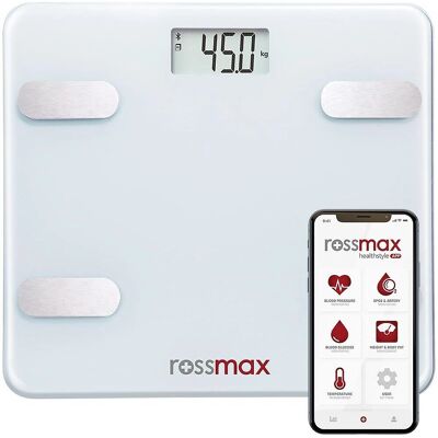 Rossmax WF262 Moniteur de Graisse Corporelle - Mesure, Bluetooth - Publicité Rossmax WF262 Moniteur de Graisse Corporelle - Mesure, Bluetooth - Publicité